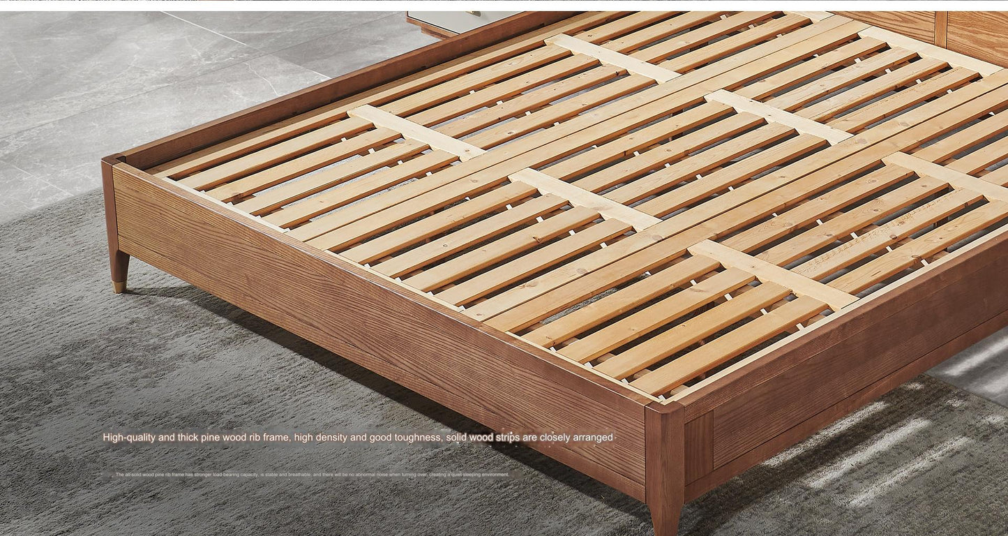 IN-New Chinese style solid wood bed