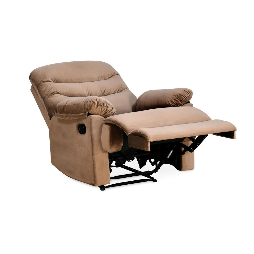 Skelton 1 Seater Manual Recliner-Brown