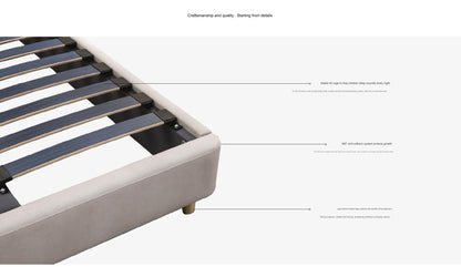 IN-Modern simple technology cloth cloud children's bed