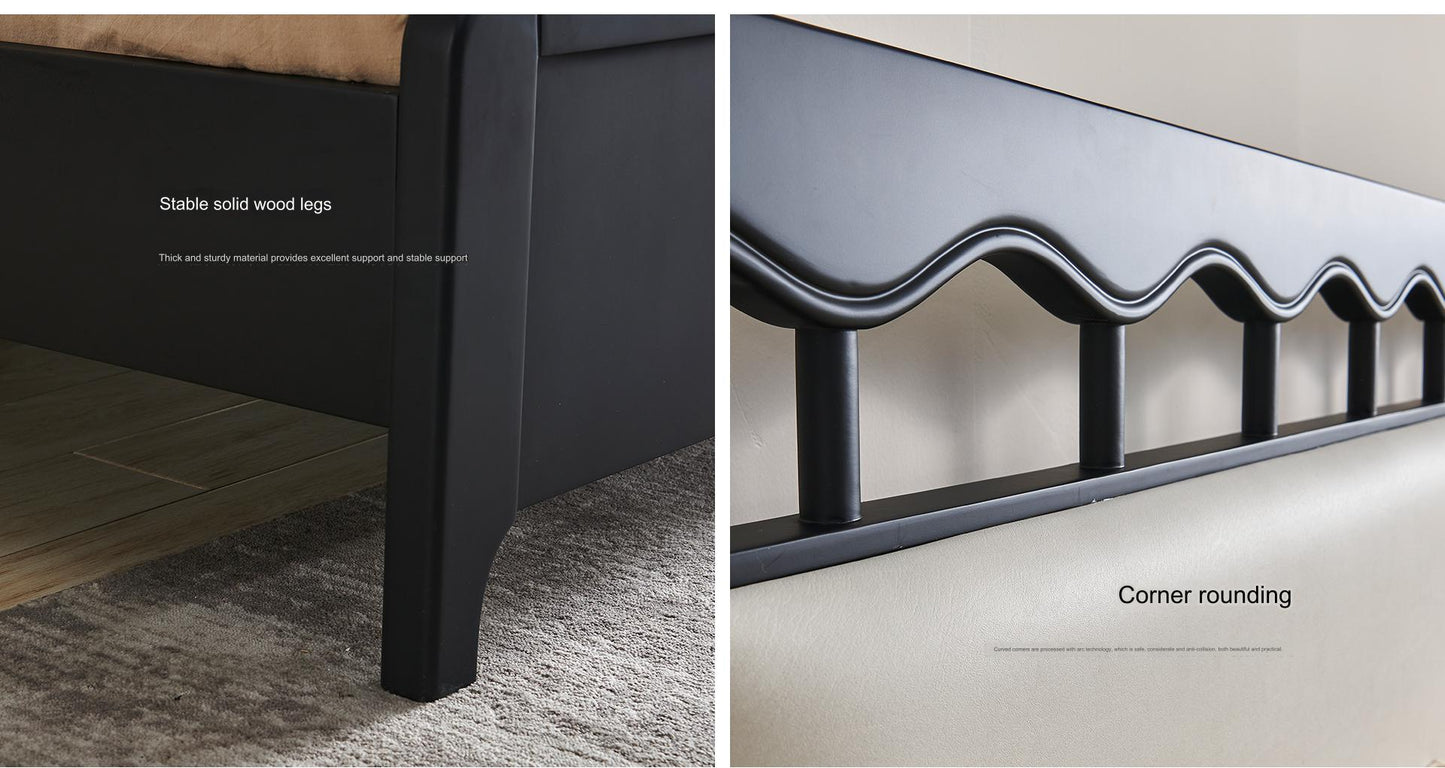 IN-French solid wood bed