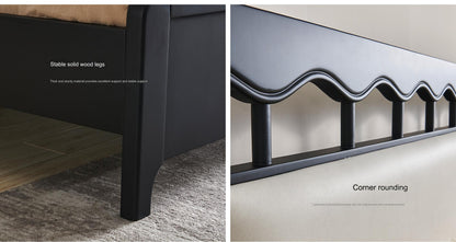IN-French solid wood bed