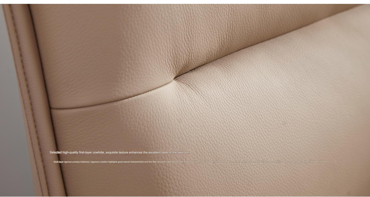 IN-Modern leather soft bed