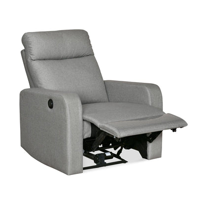 Mayfair 1 Seater Electric Recliner-Light Gray