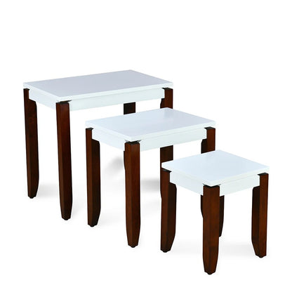 Havana Nest Tables Set of 3-White