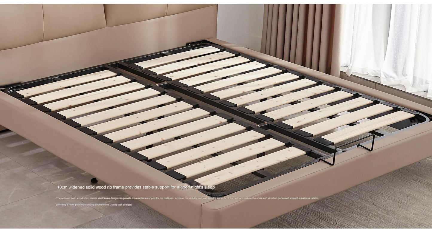 IN-Modern leather soft bed