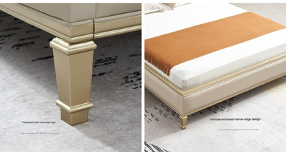 IN-Padua-European style light luxury leather soft bed