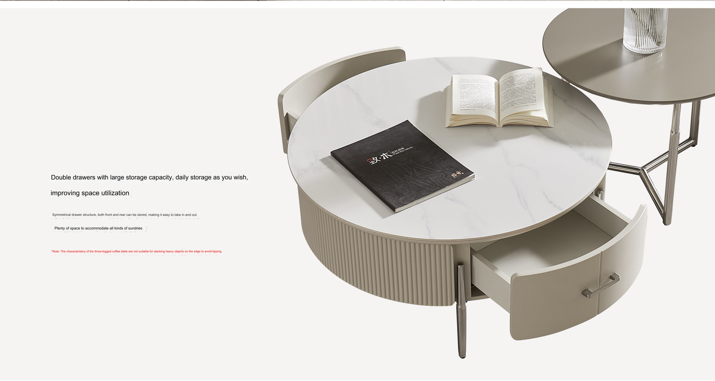 IN-Lille-cream style combination coffee table