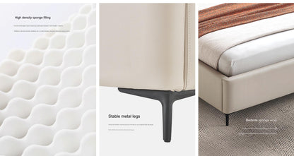 IN-Verona Light Luxury Leather Soft Bed