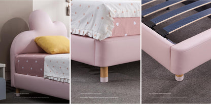 IN-Marshmallow modern simple children's leather bed