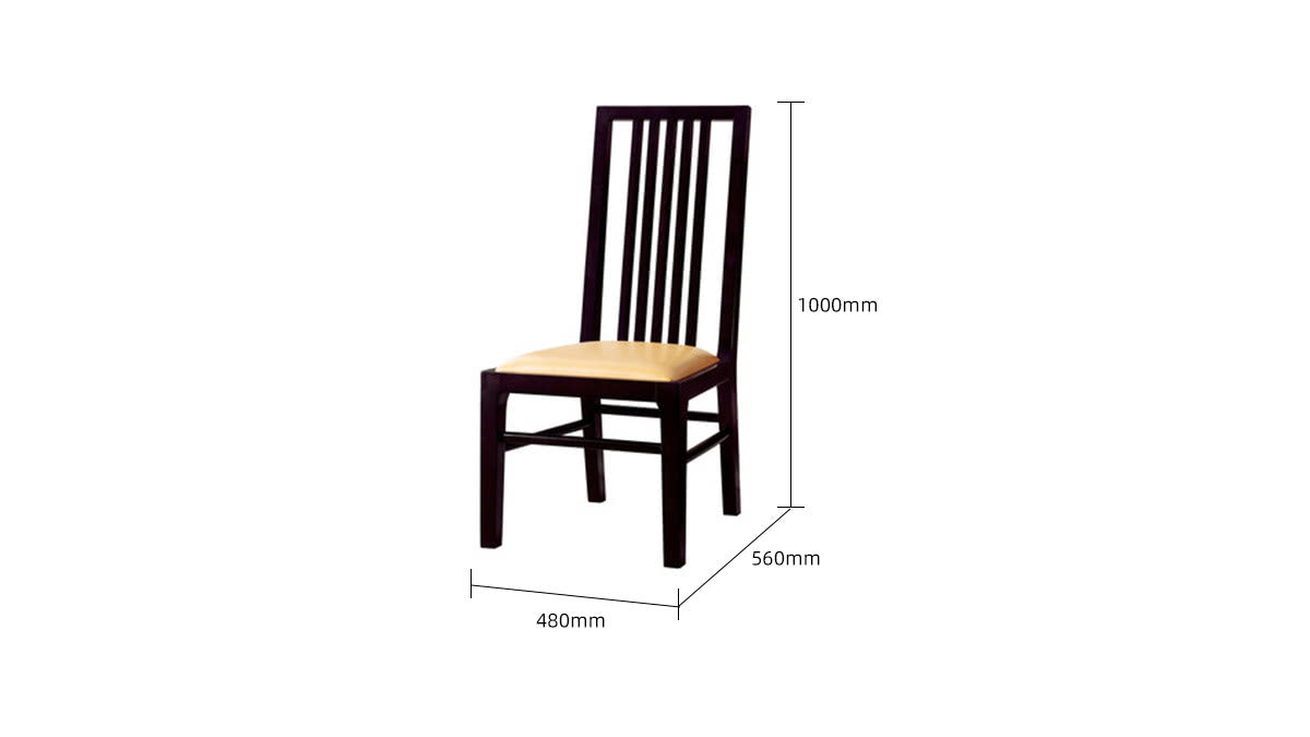 IN-Chinese Style Solid Wood Round Turnable Dining Set