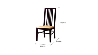 IN-Chinese Style Solid Wood Round Turnable Dining Set