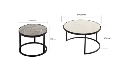 IN-Large and small round combination coffee table