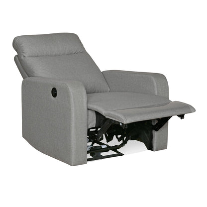 Mayfair 1 Seater Electric Recliner-Light Gray