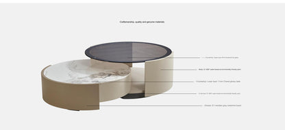 IN-Cream style combination coffee table