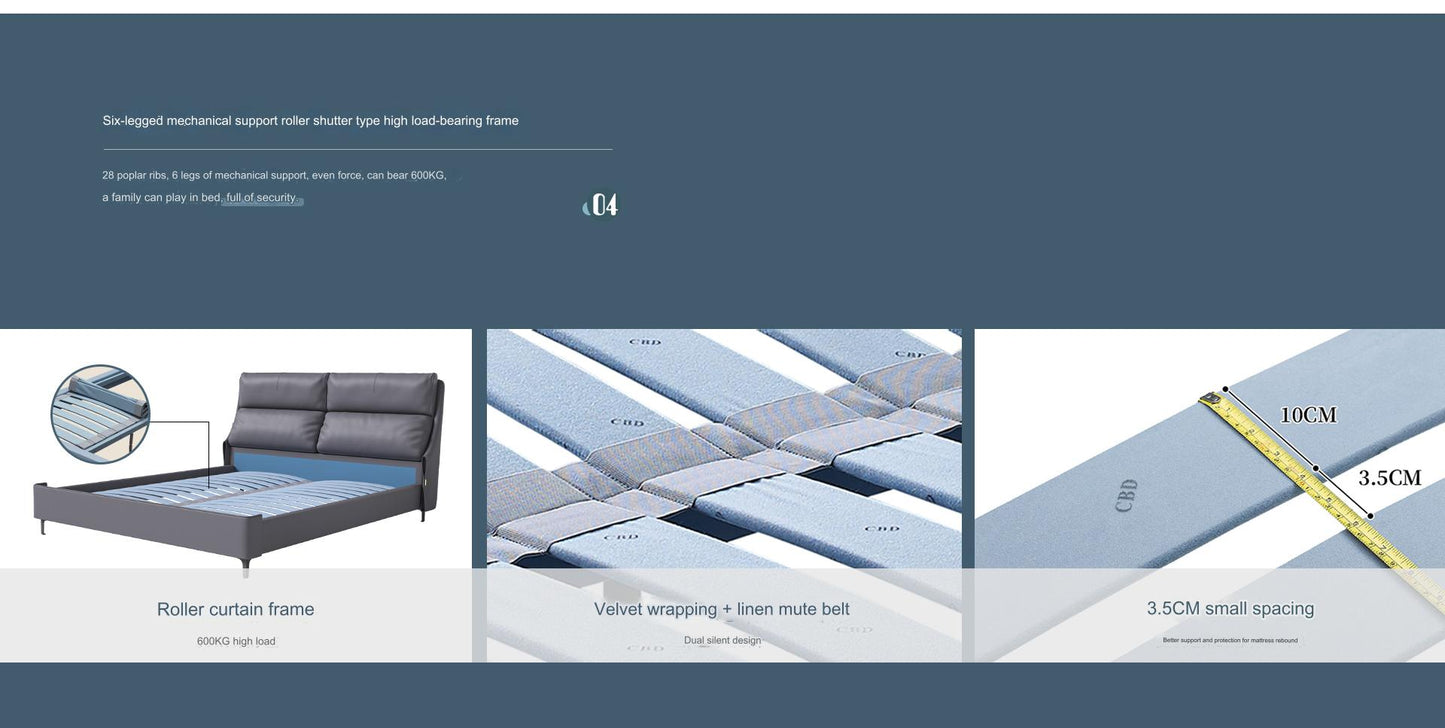 IN-CBD brand series modern leather soft bed