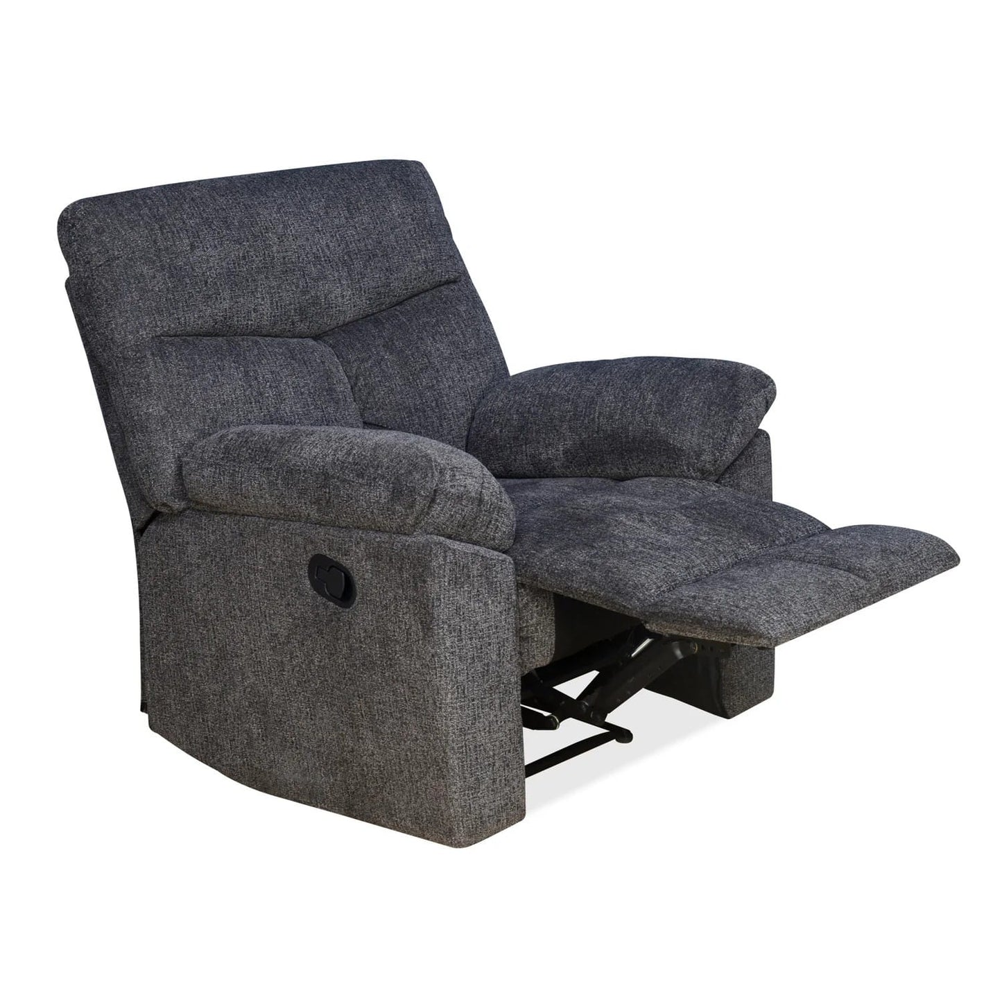 Gravid 1 Seater Manual Recliner-Charcoal