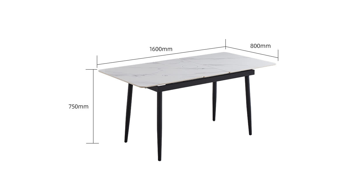 IN-Modern slate functional dining Set