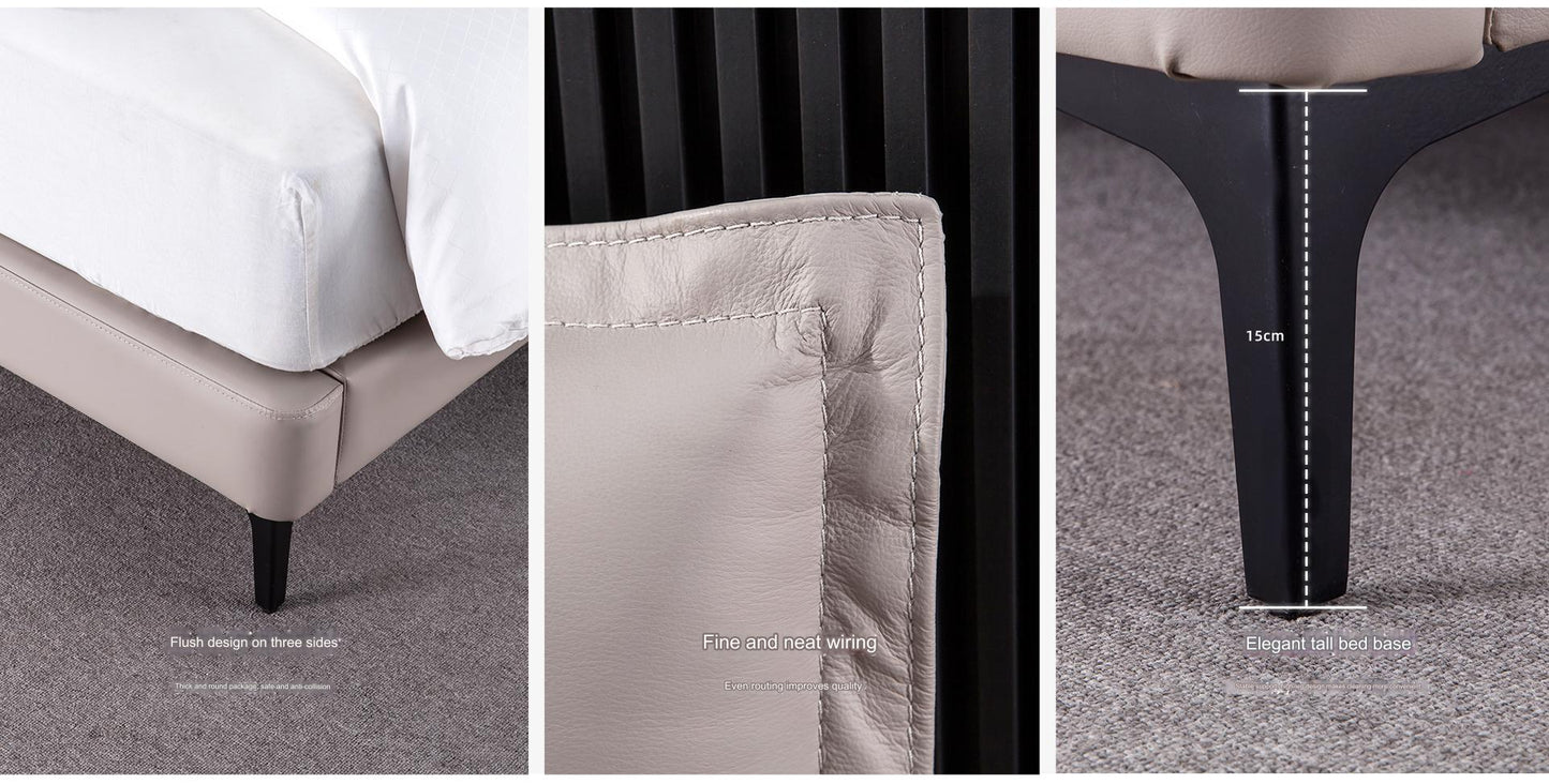 IN-Ivan-Modern Simple Leather Soft Bed