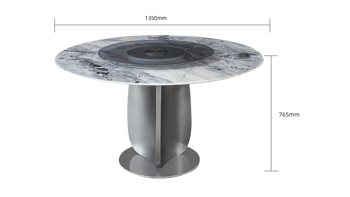 IN-Light Luxury Microcrystalline Stone Dining Set