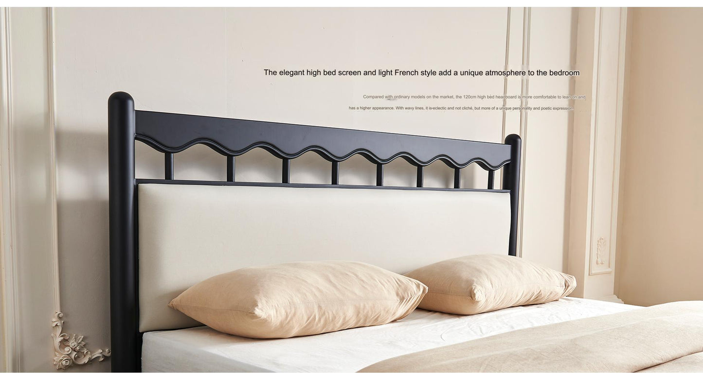 IN-French solid wood bed