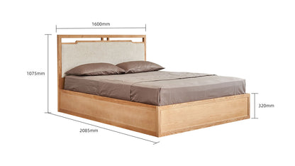 IN-New Chinese solid wood bed