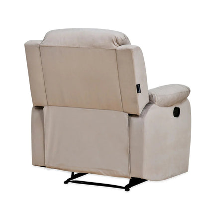 Rosia 1 Seater Manual Recliner-Light Brown