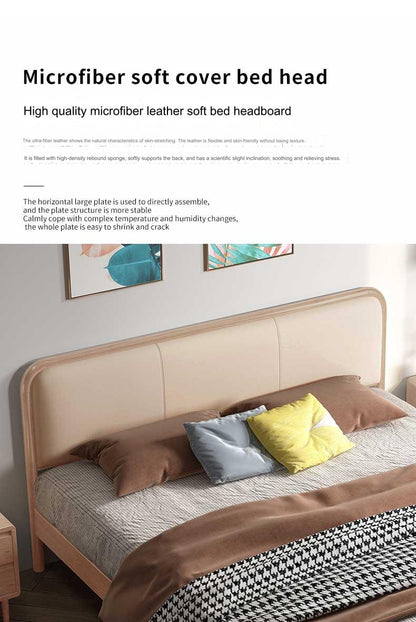 IN-Nordic solid wood bed