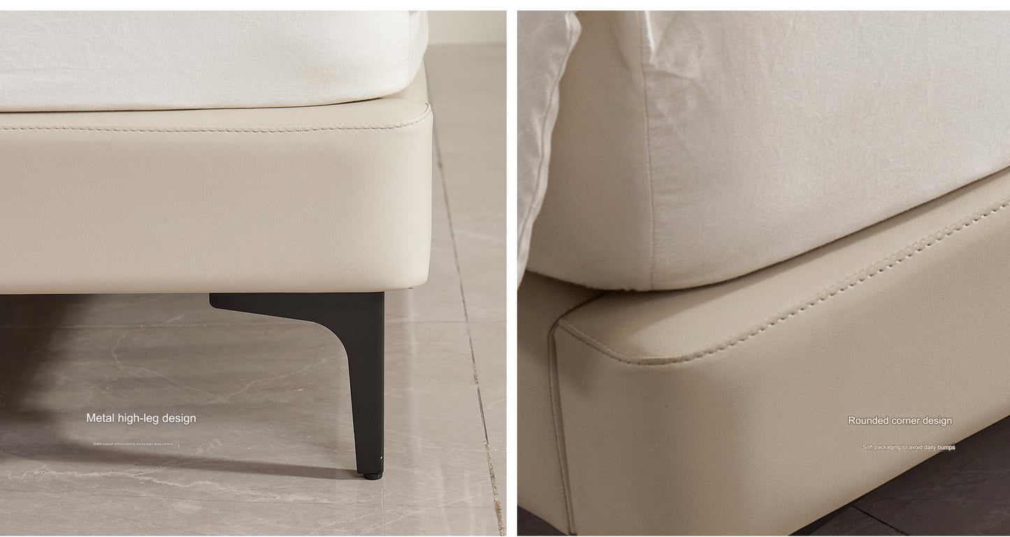IN-Piano key technology leather soft bed