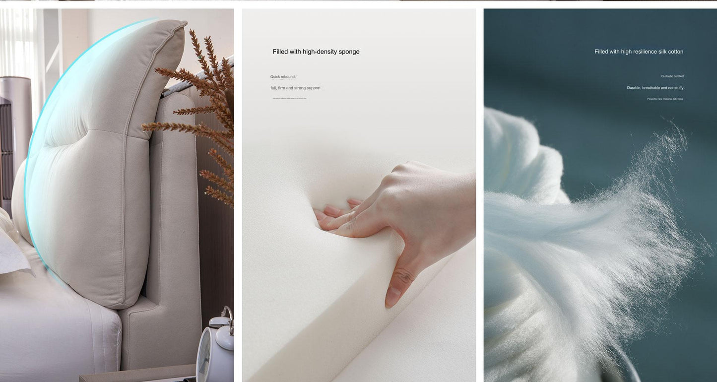 IN-Evian-Modern Simple Technology Fabric Soft Bed