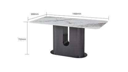 IN-MATT modern slate dining Set