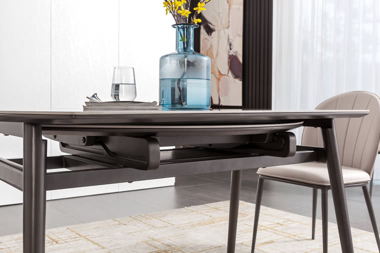 IN-Modern Slate Functional Round Table Dining Set