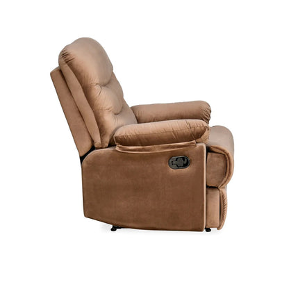 Skelton 1 Seater Manual Recliner-Brown