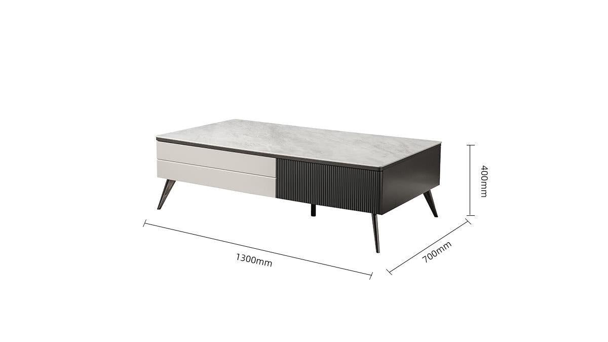 IN-Modern simple slate coffee table