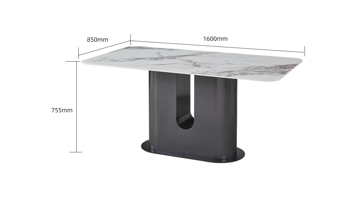 IN-MATT modern slate dining Set