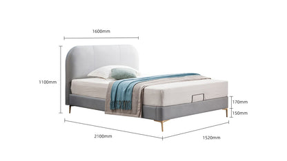 IN-Simple gray tone teen soft bed