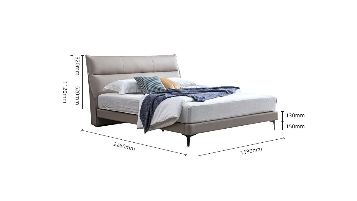 IN-Ivan-Modern Simple Leather Soft Bed