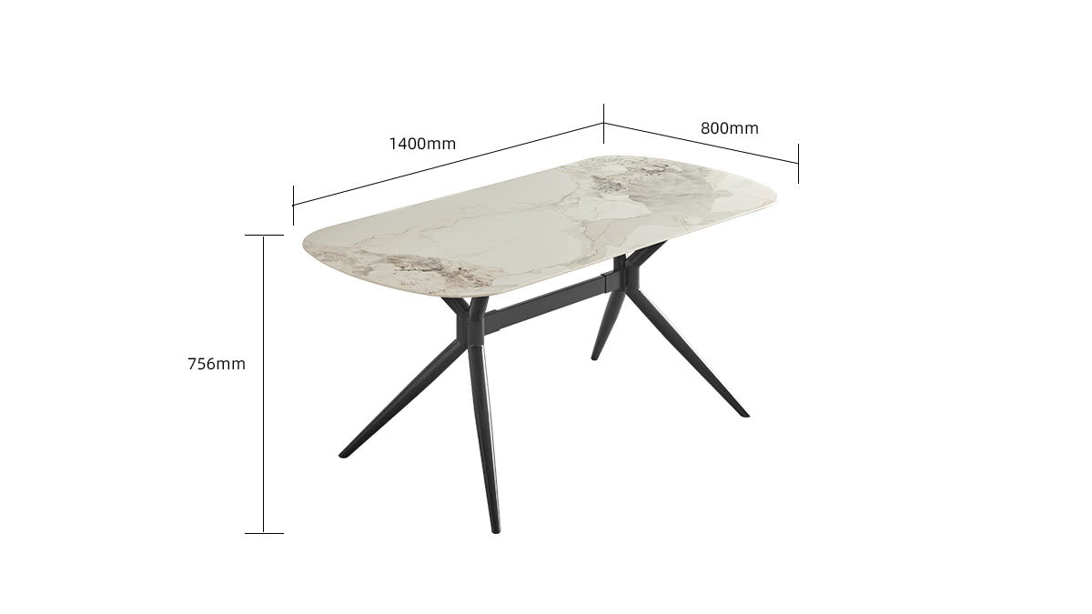 IN-Modern Simple Long Dining Set