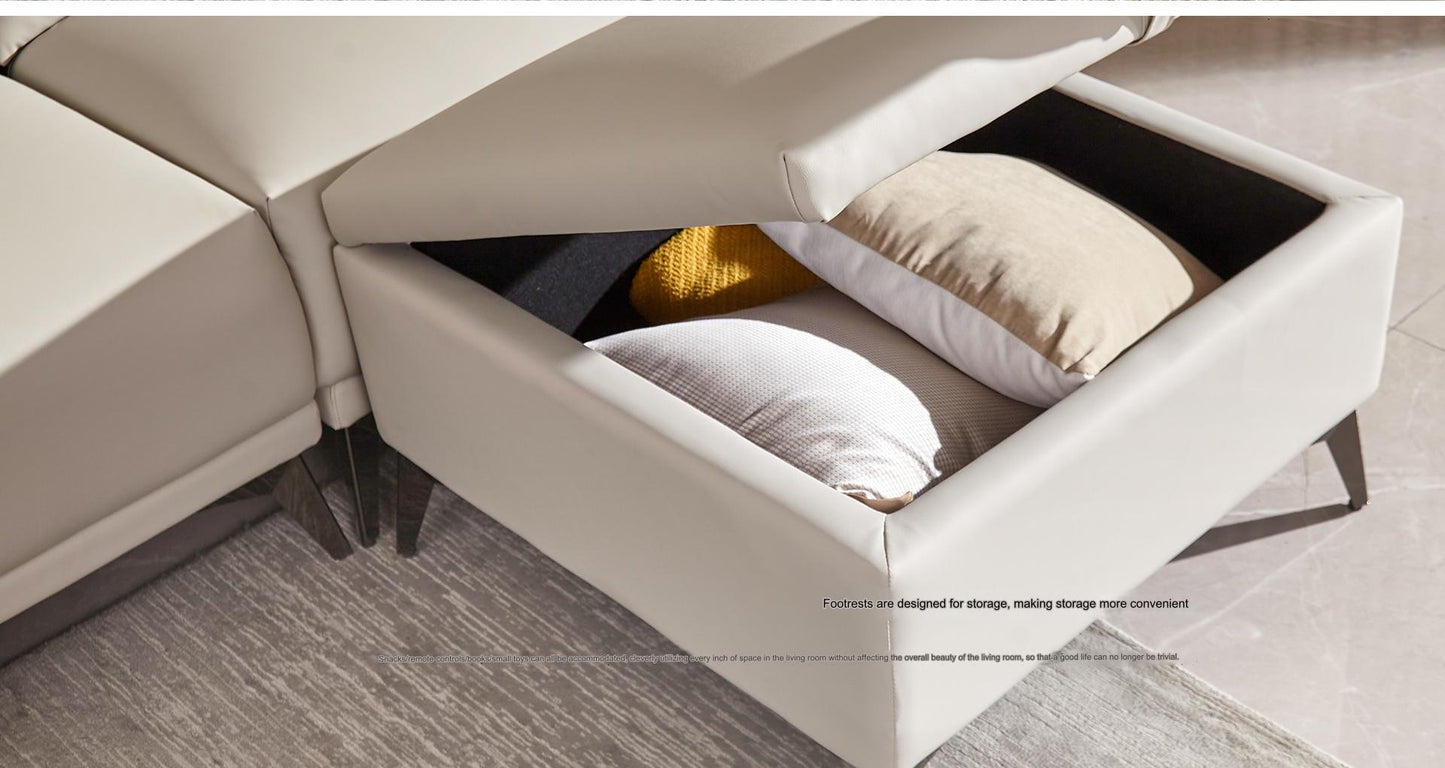 IN-Children's Companion Simple Silicone Leather Storage Sofa 3 Seater