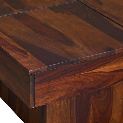 Arcade Solid Wood Coffee Table in Walnut Finish