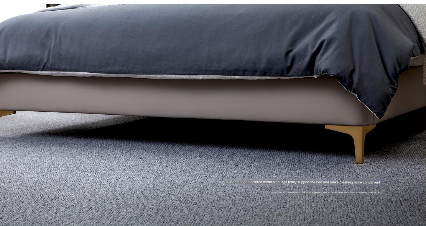 IN-Brand series light luxury leather soft bed