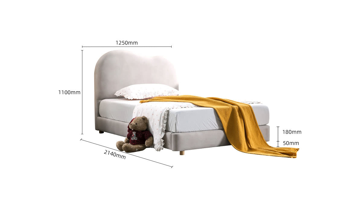 IN-Modern simple technology cloth cloud children's bed