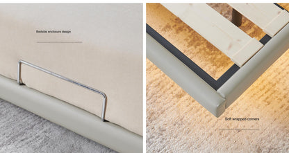IN-Modern simple leather suspended soft bed