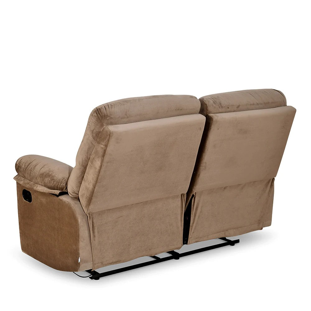 Skelton 2 Seater Recliner-Brown