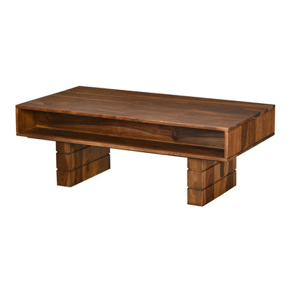 Pride Solid Wood Center Table-Walnut