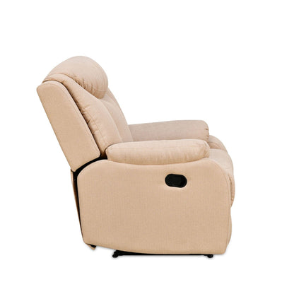 Hendrix 1 Seater Fabric Manual Recliner-Ash Grey