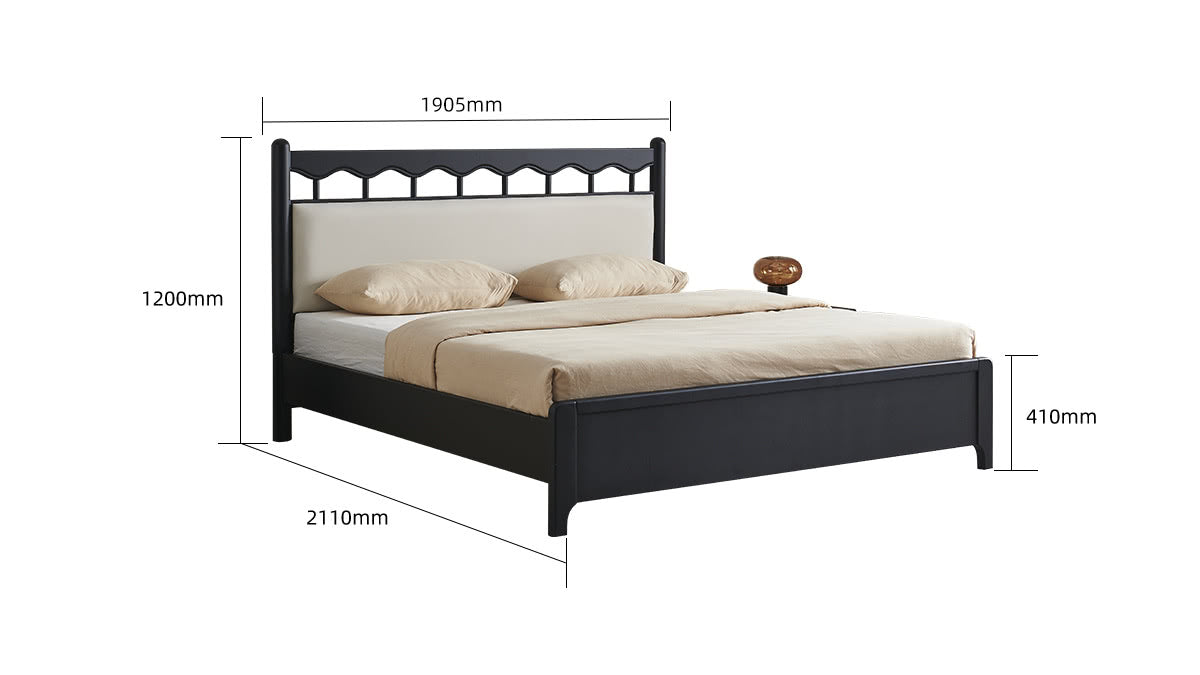 IN-French solid wood bed