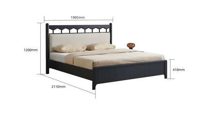 IN-French solid wood bed