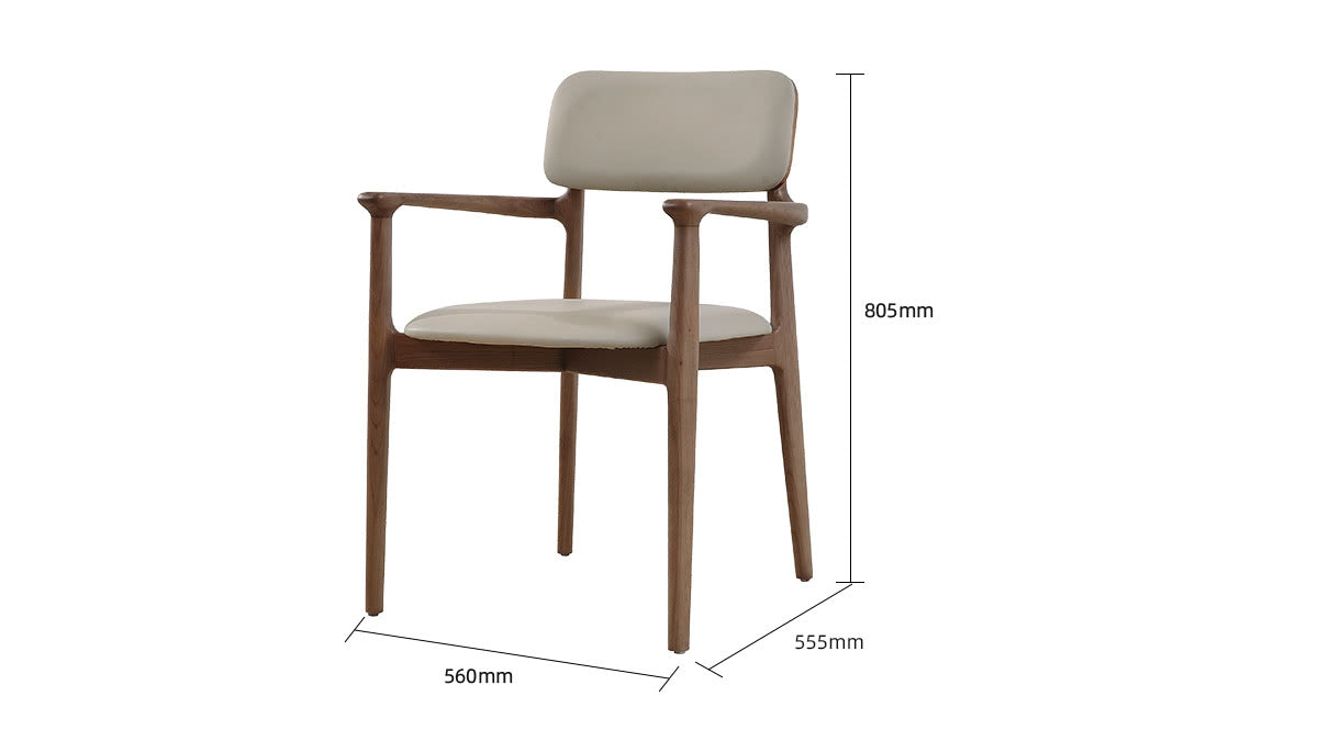 IN-Wabi-Sabi Style Solid Wood Dining Table and Chairs Set