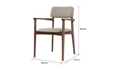 IN-Wabi-Sabi Style Solid Wood Dining Table and Chairs Set