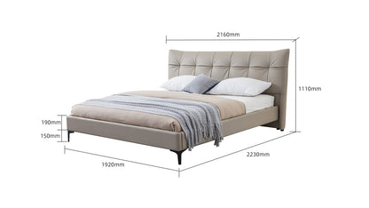 IN-Nice modern simple leather soft bed